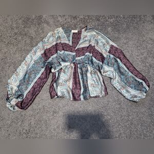 Bohemian Paisley Print Women's Top